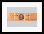 Orange satin ribbon, which in dotted carving an oval Portrait of Crown Prince Willem Frederik by Anonymous