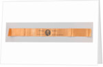 Orange satin ribbon, which in dotted carving an oval Portrait of Crown Prince Willem Frederik by Anonymous