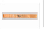 Orange satin ribbon, which in dotted carving an oval Portrait of Crown Prince Willem Frederik by Anonymous