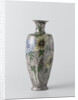 Vase with painting of flowers, Firma Wed. N.S.A. Brantjes en Co. by Philippus Lagrand