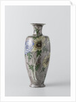 Vase with painting of flowers, Firma Wed. N.S.A. Brantjes en Co. by Philippus Lagrand
