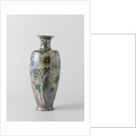 Vase with painting of flowers, Firma Wed. N.S.A. Brantjes en Co. by Philippus Lagrand