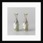 Vase with decoration of lily-like flower by J.M.G. Hakkert