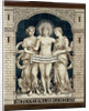 Tile panel with the personifications of the Beautiful, the True and the Good, Daniël Harkink by Georg Sturm