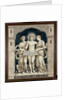 Tile panel with the personifications of the Beautiful, the True and the Good, Daniël Harkink by Georg Sturm