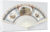 Folding fan with sheet of goatskin, which with gouache the Colosseum, the Baths of Caracalla and the Tomb of Cecilia Metell by Camillo Buti