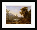 Italian Landscape with turned snapped tree by Nicolaes Piemont