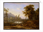 Italian Landscape with turned snapped tree by Nicolaes Piemont