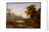 Italian Landscape with turned snapped tree by Nicolaes Piemont