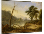 Italian Landscape with muleteer by Nicolaes Piemont