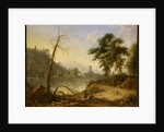 Italian Landscape with muleteer by Nicolaes Piemont
