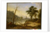 Italian Landscape with muleteer by Nicolaes Piemont