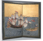 Japanese screen by Genkei-school Nagasaki