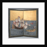 Japanese screen by Genkei-school Nagasaki