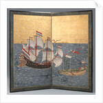 Japanese screen by Genkei-school Nagasaki