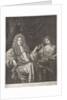 Portrait of Adriaen van Beverland with a lady of easy virtue by Ary de Vois