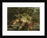 Still Life with Flowers and Fruit by Gerardina Jacoba van de Sande Bakhuyzen