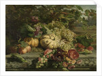 Still Life with Flowers and Fruit by Gerardina Jacoba van de Sande Bakhuyzen