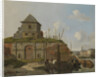 Town Rampart with Gunpowder-Magazine, Carel Jacobus Behr by Gijsbertus Craeyvanger