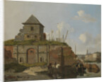 Town Rampart with Gunpowder-Magazine, Carel Jacobus Behr by Gijsbertus Craeyvanger