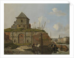 Town Rampart with Gunpowder-Magazine, Carel Jacobus Behr by Gijsbertus Craeyvanger