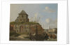 Town Rampart with Gunpowder-Magazine, Carel Jacobus Behr by Gijsbertus Craeyvanger