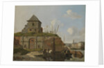 Town Rampart with Gunpowder-Magazine, Carel Jacobus Behr by Gijsbertus Craeyvanger