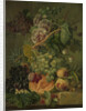Still Life with Flowers and Fruit by Albertus Jonas Brandt