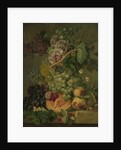 Still Life with Flowers and Fruit by Albertus Jonas Brandt