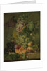 Still Life with Flowers and Fruit by Albertus Jonas Brandt