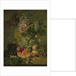 Still Life with Flowers and Fruit by Albertus Jonas Brandt