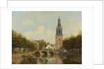 The Torensluis Bridge with the Tower called Jan Roodenpoortstoren in Amsterdam, The Netherlands by Hendrik Gerrit ten Cate