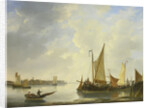 View of Dordrecht from Papendrecht, The Netherlands by Christiaan Lodewijk Willem Dreibholtz
