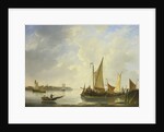 View of Dordrecht from Papendrecht, The Netherlands by Christiaan Lodewijk Willem Dreibholtz