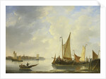 View of Dordrecht from Papendrecht, The Netherlands by Christiaan Lodewijk Willem Dreibholtz