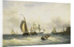 Anchorage at Bremerhaven, Germany by Willem Gruyter Jr