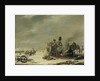 Bivouac at Molodetschno during the Night of the 3rd to 4th of December 1812, episode from Napoleon's Retreat from Russia by Johannes Hari I