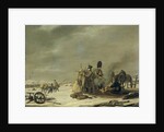 Bivouac at Molodetschno during the Night of the 3rd to 4th of December 1812, episode from Napoleon's Retreat from Russia by Johannes Hari I