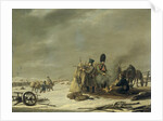 Bivouac at Molodetschno during the Night of the 3rd to 4th of December 1812, episode from Napoleon's Retreat from Russia by Johannes Hari I