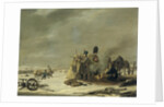 Bivouac at Molodetschno during the Night of the 3rd to 4th of December 1812, episode from Napoleon's Retreat from Russia by Johannes Hari I