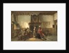 Waiting room with soldiers by Herman Frederik Carel ten Kate