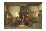 Waiting room with soldiers by Herman Frederik Carel ten Kate