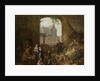 Two drunks on the market near the Westerkerk, Amsterdam by Peter Paul Joseph Noël