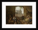 Two drunks on the market near the Westerkerk, Amsterdam by Peter Paul Joseph Noël