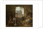 Two drunks on the market near the Westerkerk, Amsterdam by Peter Paul Joseph Noël