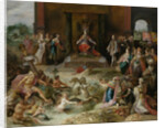 Allegory on the Abdication of Emperor Charles V in Brussels Belgium by Frans Francken II