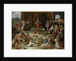 Allegory on the Abdication of Emperor Charles V in Brussels Belgium by Frans Francken II