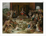Allegory on the Abdication of Emperor Charles V in Brussels Belgium by Frans Francken II