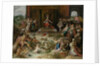 Allegory on the Abdication of Emperor Charles V in Brussels Belgium by Frans Francken II