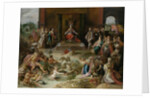 Allegory on the Abdication of Emperor Charles V in Brussels Belgium by Frans Francken II
